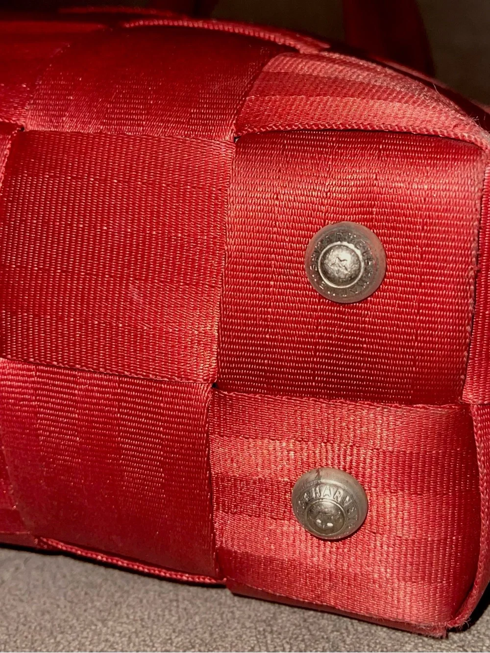 Harvey’s Original Seatbelt Bags Burgundy Red Tote & Mini Purse  Red